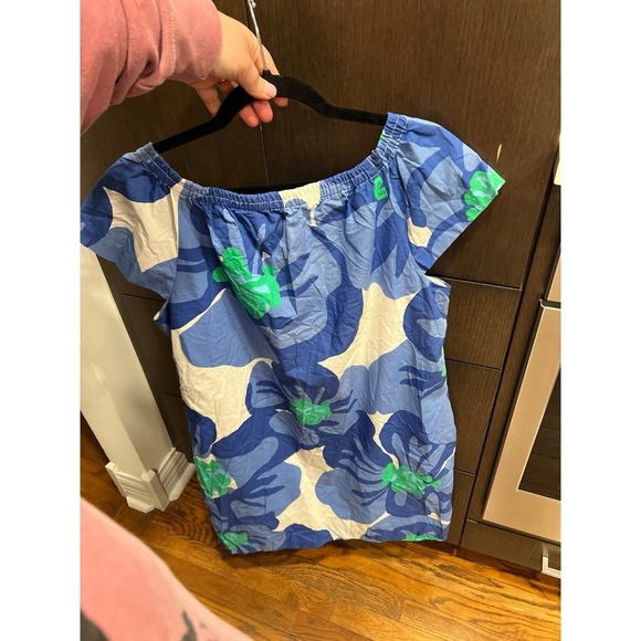 Lilly Pulitzer Classic Buttercup white, blue, and green sheath dress Xl - Picture 4 of 5